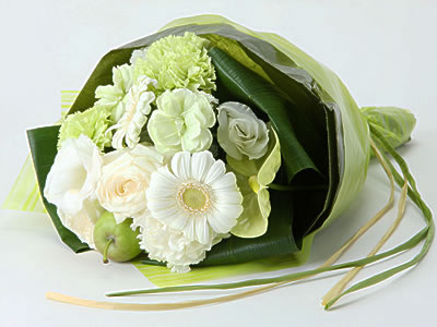"Clutched” Bouquet -  Natural Green -